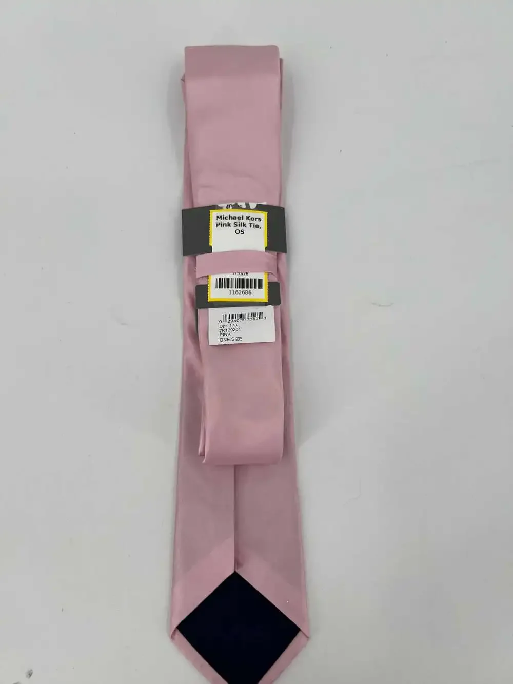 KORS Michael Kors Pink Silk Tie | OS Regular Formal Accessory